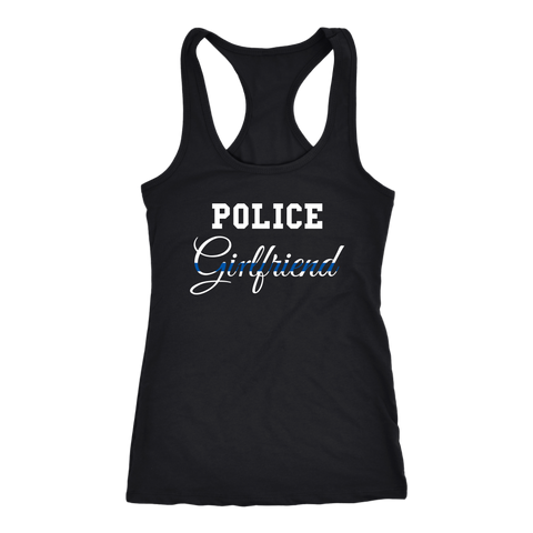 Police Girlfriend - Women's Racerback Tank Top
