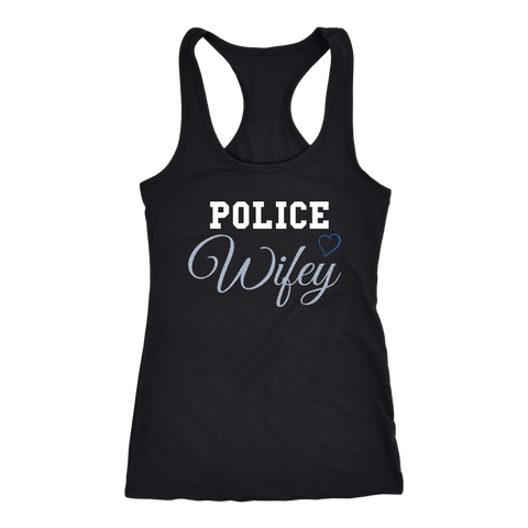 Police Wifey - Women's Racerback Tank Top
