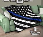 Personalized Thin Blue Line Quilt - CS1-2