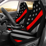 Thin Red Line Flag - Car Seat Covers