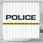 POLICE - Thin Blue Line Shower Curtain