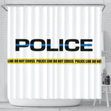 POLICE - Thin Blue Line Shower Curtain