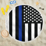 Thin Blue Line Flag - Beach Blanket