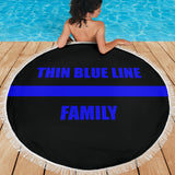 Thin Blue Line Family - Beach Blanket