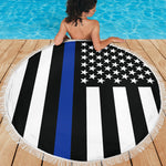 Thin Blue Line Flag - Beach Blanket