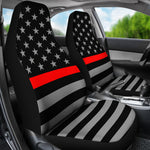 Thin Red Line Flag - Car Seat Covers