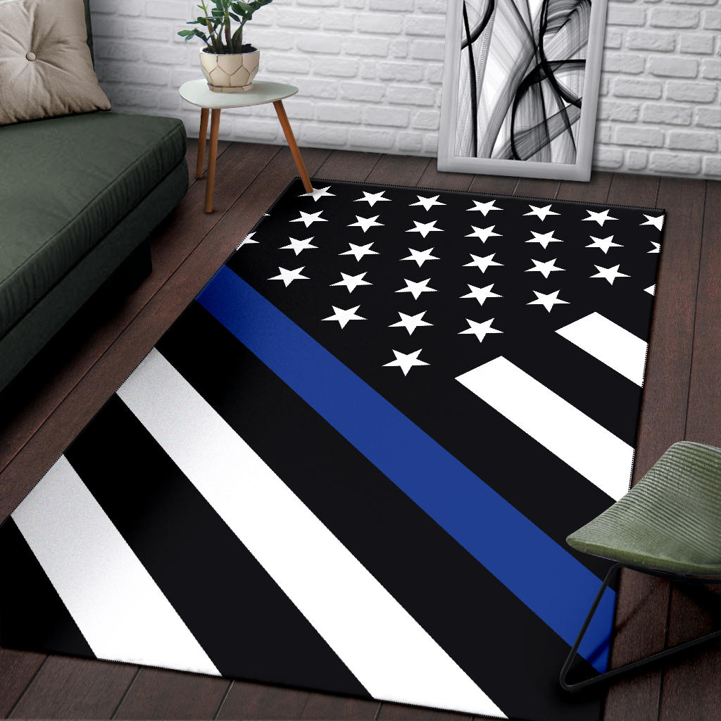 Thin Blue Line Rug - Type 2 – ThinBlueLineHeroes