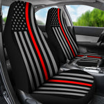 Thin Red Line Flag - Car Seat Covers
