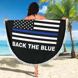 Back the Blue - Thin Blue Line Beach Blanket