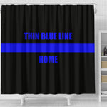 Thin Blue Line HOME - Shower Curtain