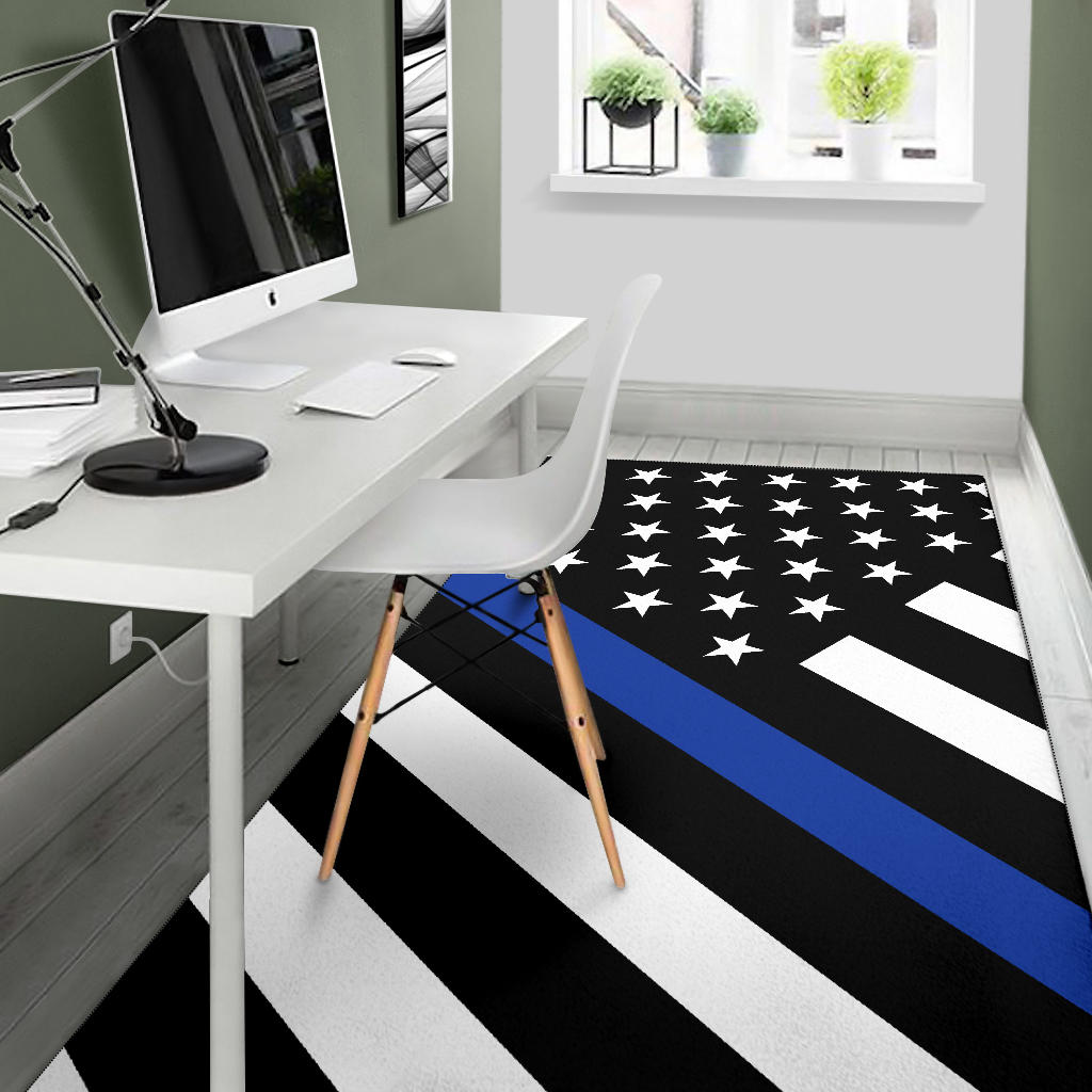 Thin Blue Line Rug - Type 2 – ThinBlueLineHeroes