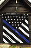 Personalized Thin Blue Line Quilt - CS1-1