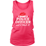 Women's I Kissed A Police Officer - Tank Top - Red lips