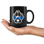 K9 Heart - Thin Blue Line Mug