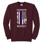 Youth "Honor Respect" Sweatshirt - Kids