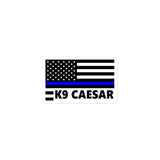 Personalized Sticker - Thin Blue Line Flag - TN1