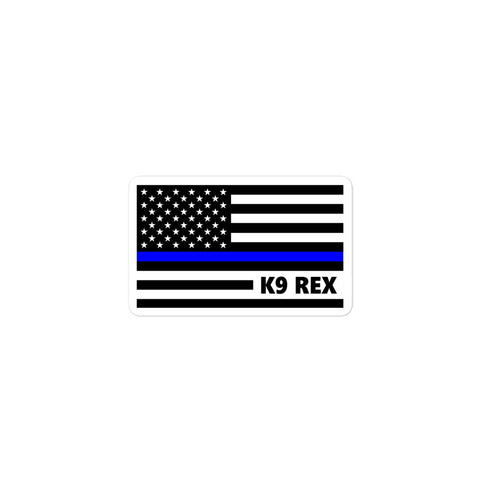 Personalized Sticker - K9 Flag - GH3