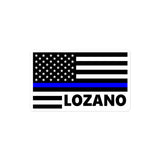 Personalized Sticker - Thin Blue Line Flag - FL1