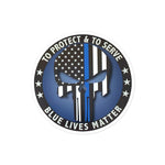 Blue Lives Matter - Thin Blue Line Sticker - KF1