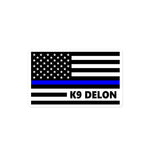 Personalized Sticker - K9 Flag - GH4