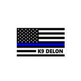 Personalized Sticker - K9 Flag - GH4