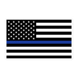 American Flag Thin Blue Line Decal - JC1