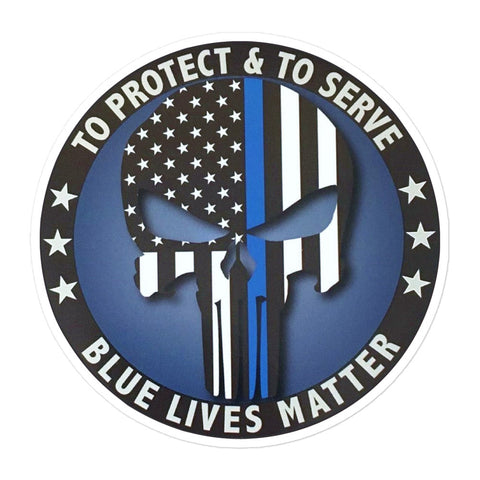 Blue Lives Matter - Thin Blue Line Sticker - KF1