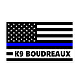 Personalized Sticker - K9 Flag - GH6