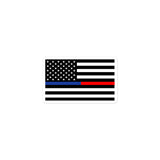 Blue and Red Line American Flag Sticker - SS1