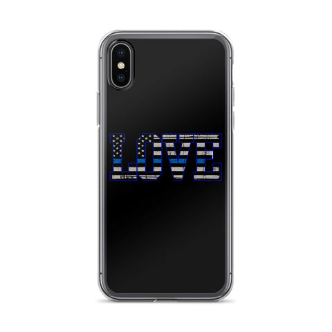 LOVE - Thin Blue Line - Phone Case