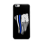 iPhone - Thin Blue Line American Flag - Phone Case