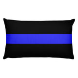 Thin Blue Line - Wide line - Rectangle Pillow
