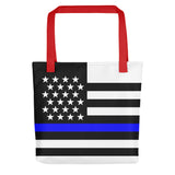 Thin Blue Line Flag - Tote Bag