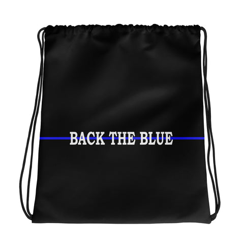 Back The Blue - Thin Blue Line Drawstring Bag