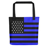 Thin Blue Line Flag - Tote Bag - Light Blue