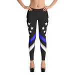 Thin Blue Line Flag Leggings