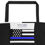 Thin Blue Line Flag - Beach Bag