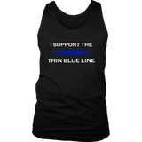 I support the Thin Blue Line Tank Tops