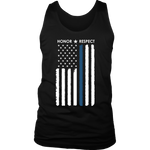 Honor Respect - Thin Blue Line Tank top