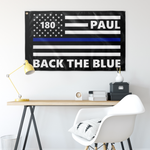 Personalized Back the Blue Flag - WP1
