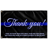 Thin Blue Line - Thank You Flag
