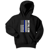 Hold the line - Thin Blue Line - Kids Hoodie