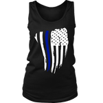 Thin Blue Line Flag - Women's Tank Top