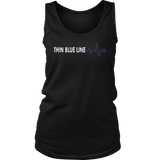 Thin Blue Line Heartbeat - Women's Tank Top