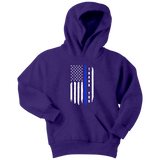 Youth "Thank You" Thin Blue Line Hoodie - Kids