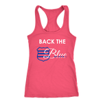 Women's Back the Blue Badge - Racerback Tank Top