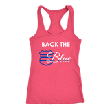 Women's Back the Blue Badge - Racerback Tank Top