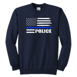 Police - Thin Blue Line - Kids Sweatshirt
