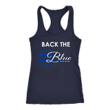 Women's Back the Blue Badge - Racerback Tank Top