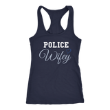 Women's Police Wife - Racerback Tank Top